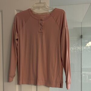 L.L. Bean Rose Long Sleeve Top